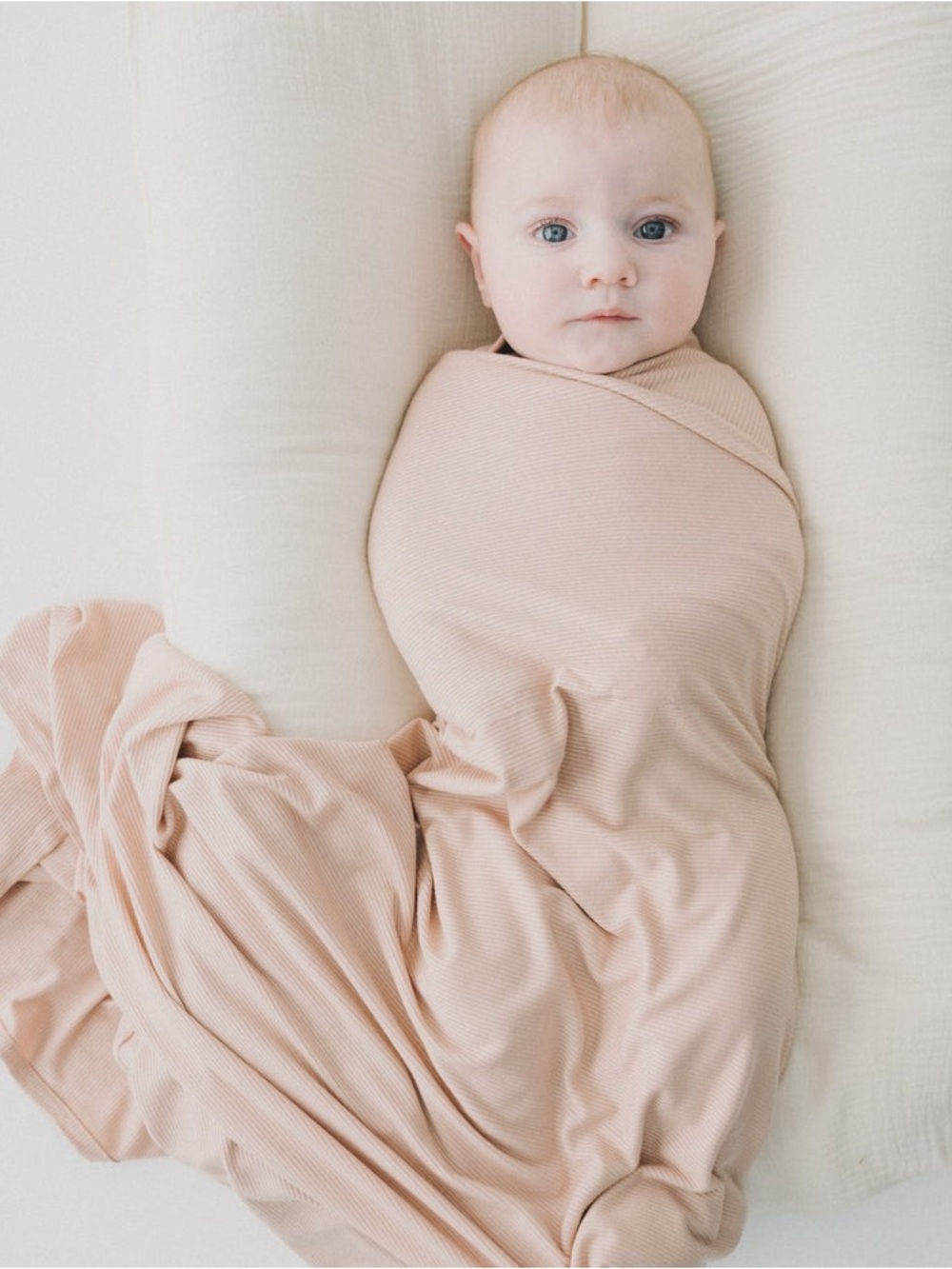 Ellie Sue Bamboo Stretch Swaddle Blanket in Rue